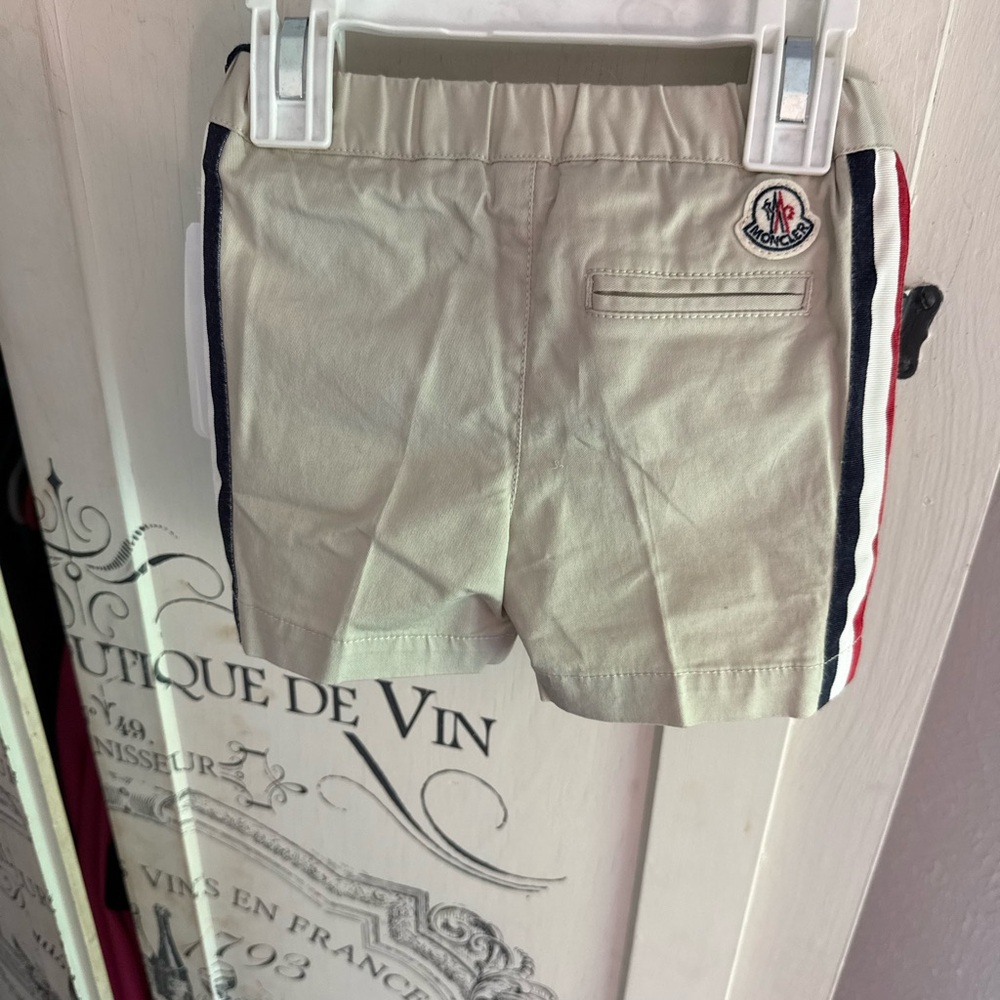 NWT Guaranteed Authentic Moncler Infant Unisex Shorts- SZ 6-9 months